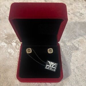 Le Vian Honey Gold Chocolate Diamond Earrings 14K